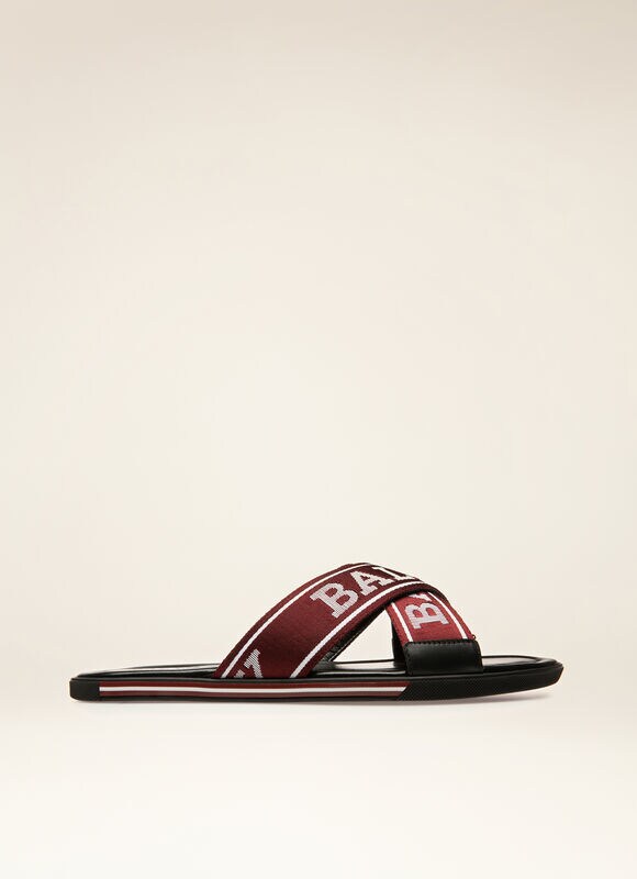 RED SYNTHETIC Sandals and Slides - Bally