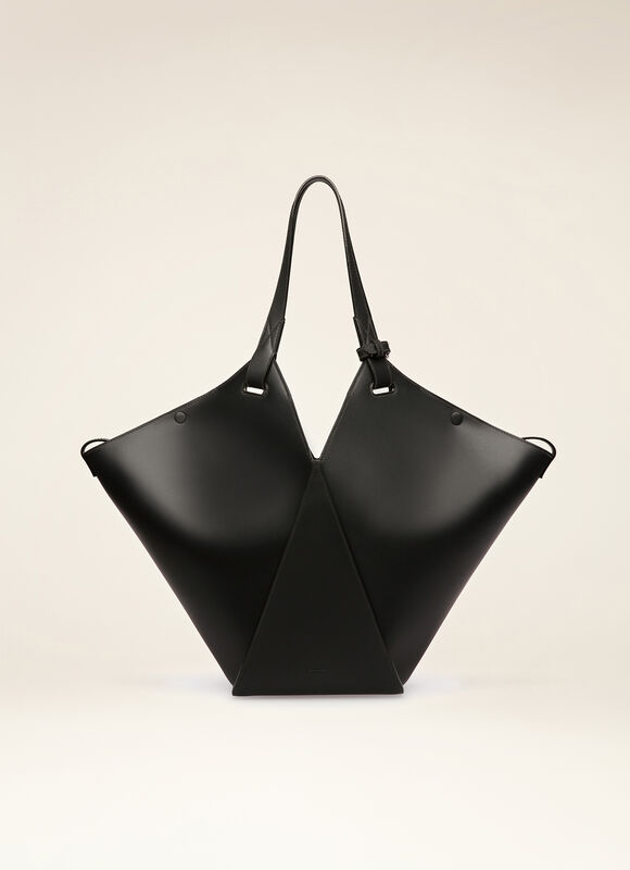 BLACK BOVINE Tote Bags - Bally