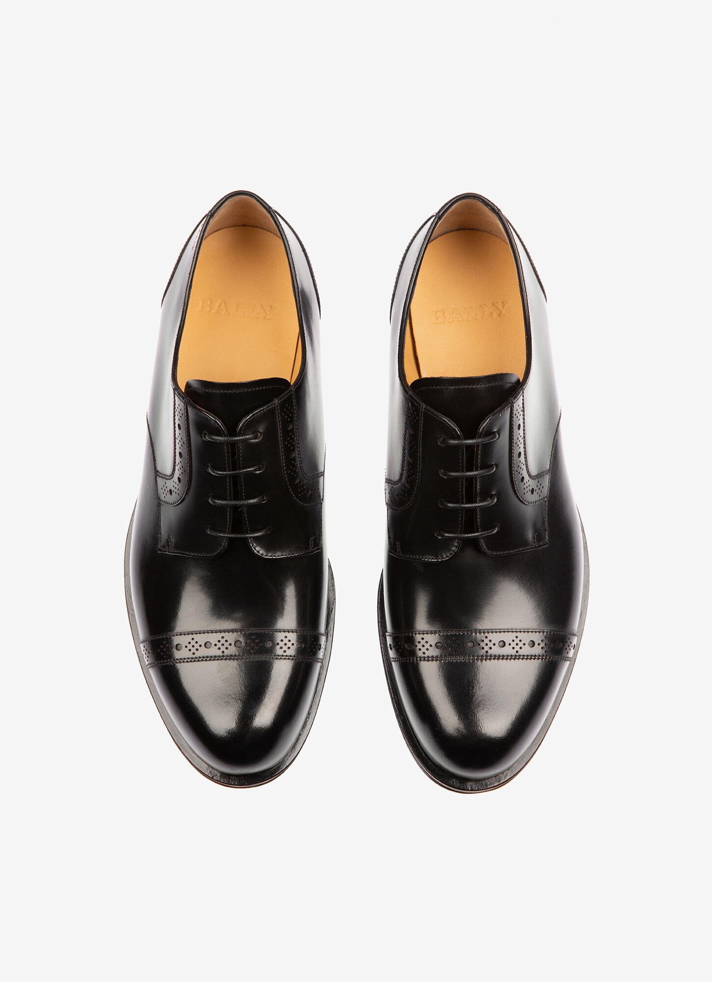 Mens Derby Shoes | Black Leather | Bally