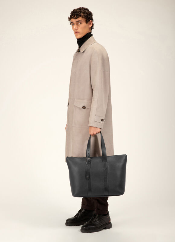 BLACK BOVINE Tote Bags - Bally