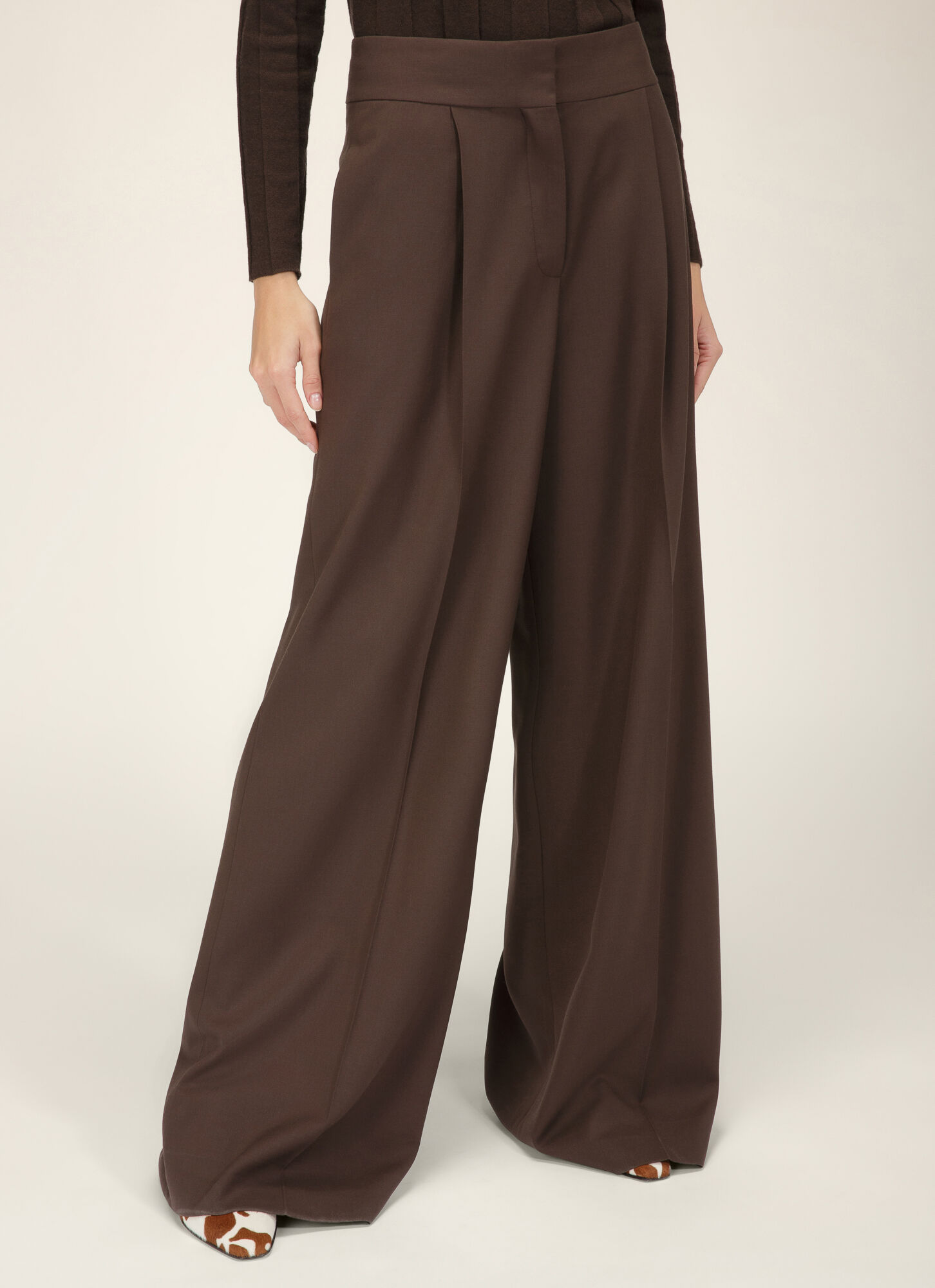 Cambio Jersey Pants brown elegant Fashion Trousers Jersey Pants 