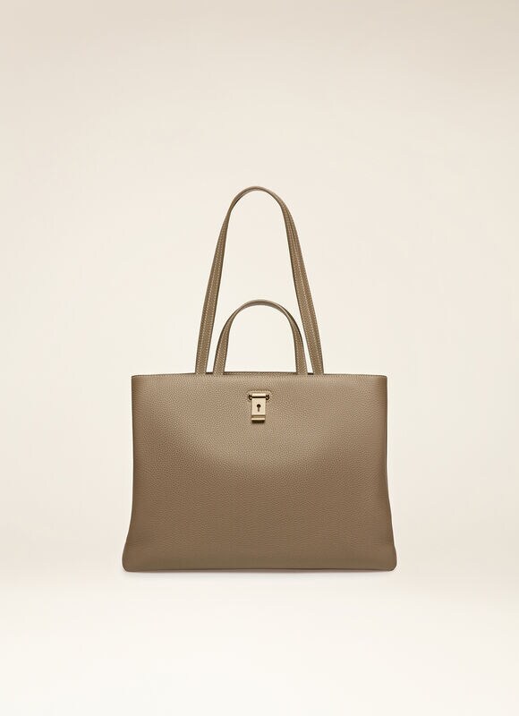 TAUPE CALF Tote Bags - Bally