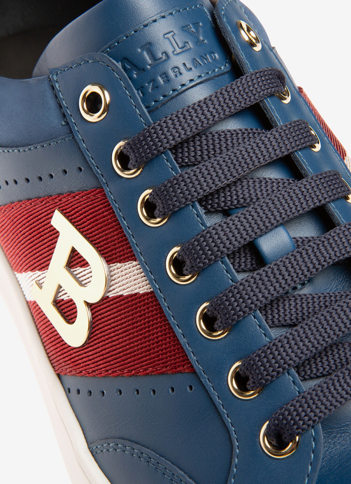 blue bally sneakers