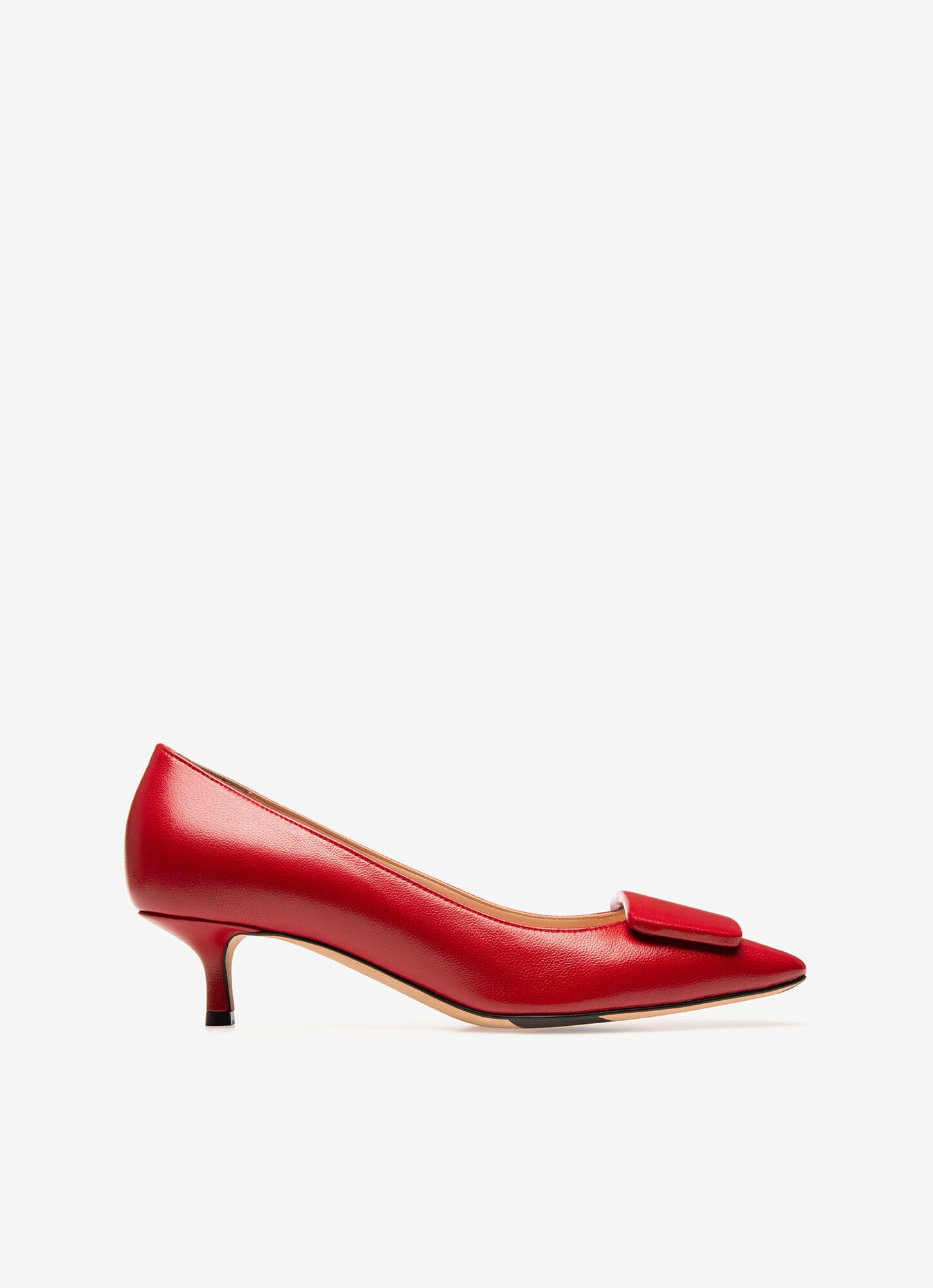 CLAUDIE | Womens Pumps | Red Leather 