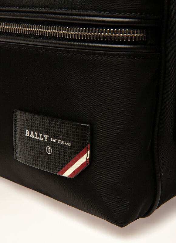 Faara Mens Cross Body Bag Black Nylon Bally