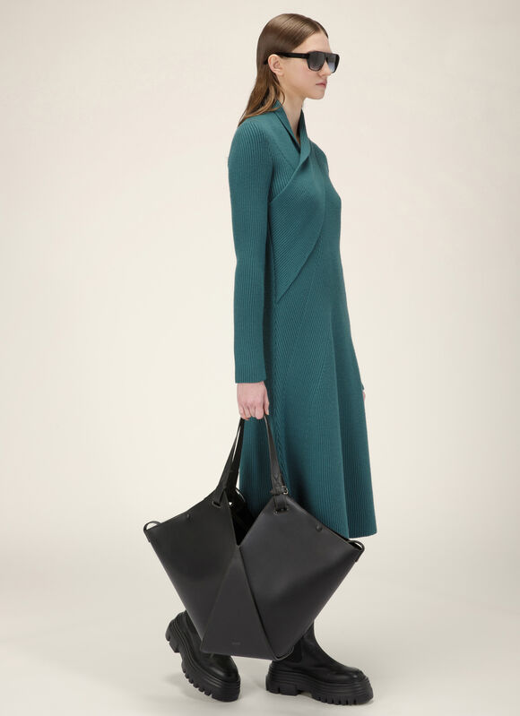 BLACK BOVINE Tote Bags - Bally