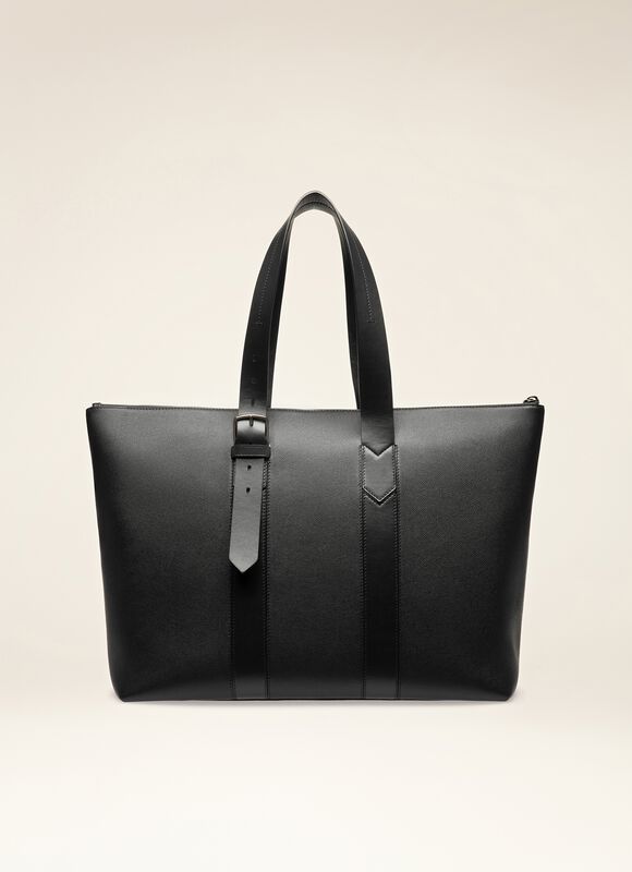BLACK BOVINE Tote Bags - Bally