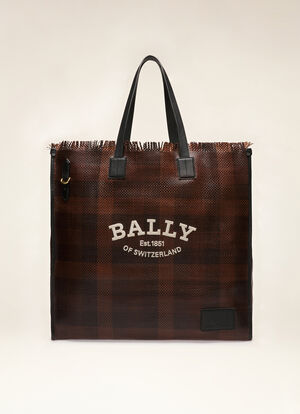 BROWN BOVINE Tote Bags - Bally
