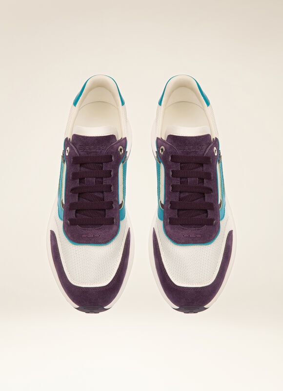 NAVY POLYESTER Sneakers - Bally