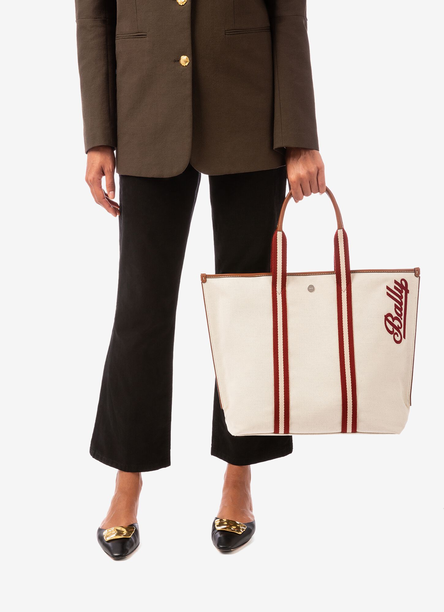 brown canvas bag