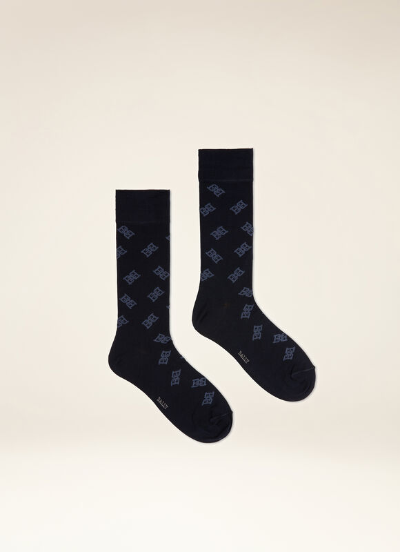 BLUE MIX COTTON Socks - Bally