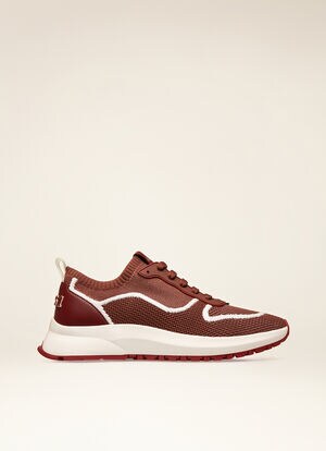 RED MIX POLYESTER Sneakers - Bally