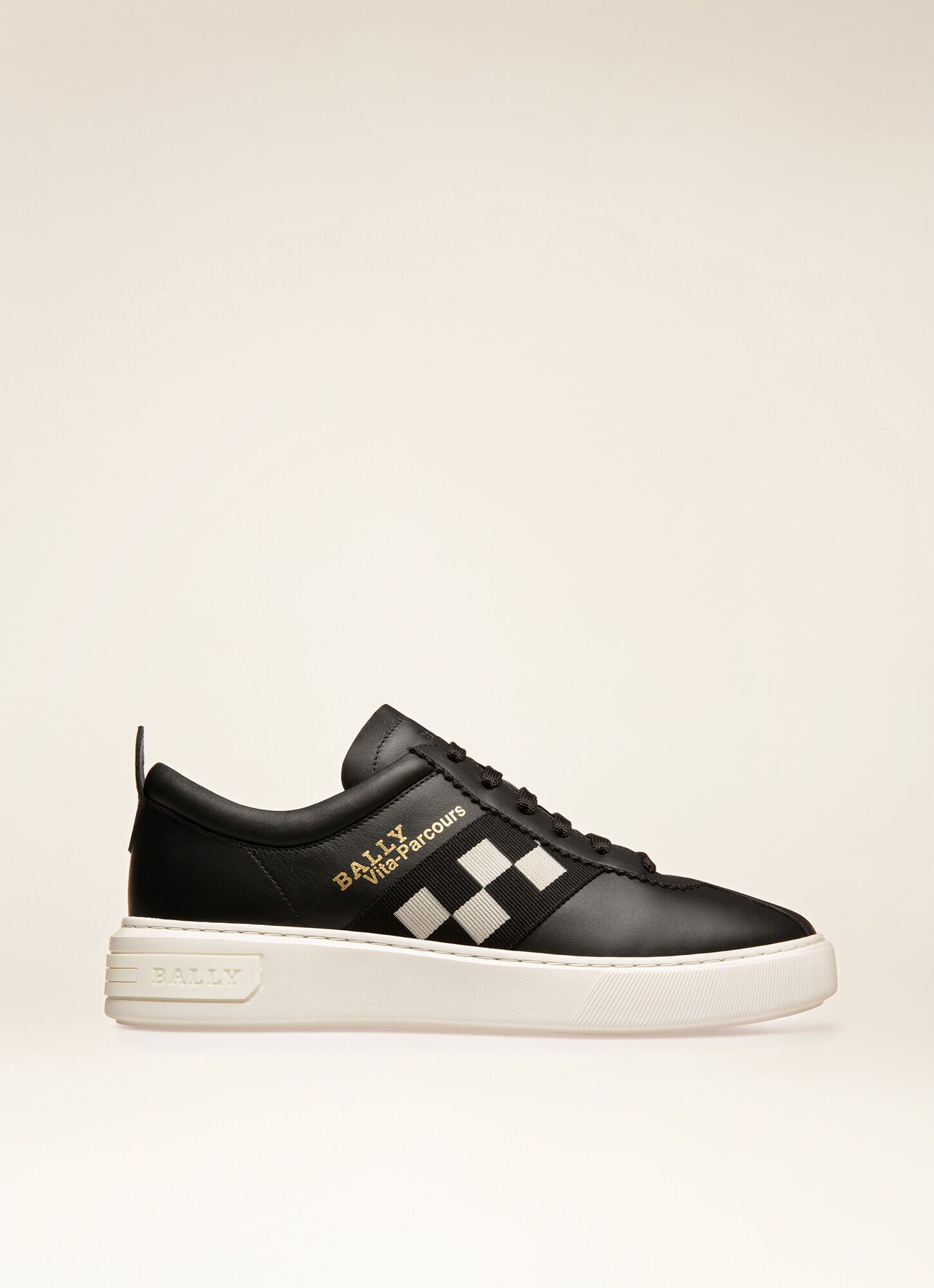 Vita Parcours | Mens Sneakers | Black Leather | Bally