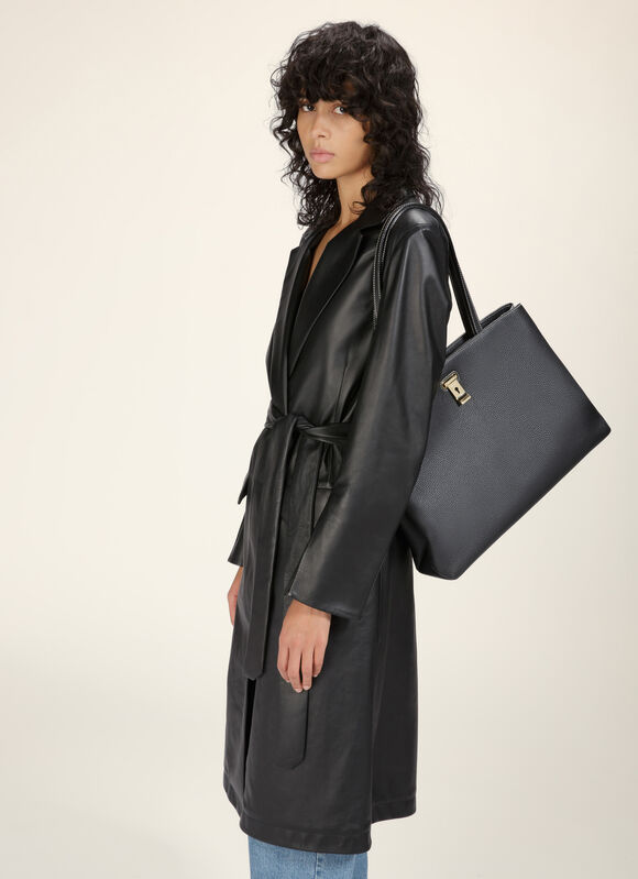 BLACK CALF Tote Bags - Bally