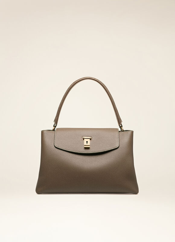 TAUPE CALF Top Handle Bags - Bally