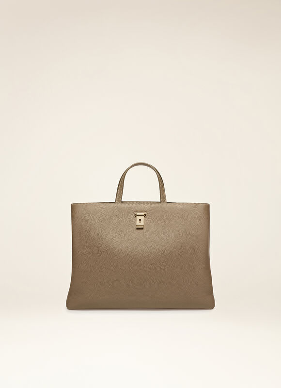 TAUPE CALF Tote Bags - Bally
