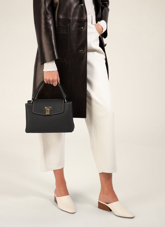 BLACK CALF Top Handle Bags - Bally