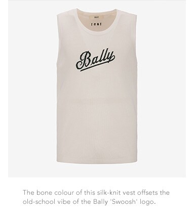 Bally silk-knit vest