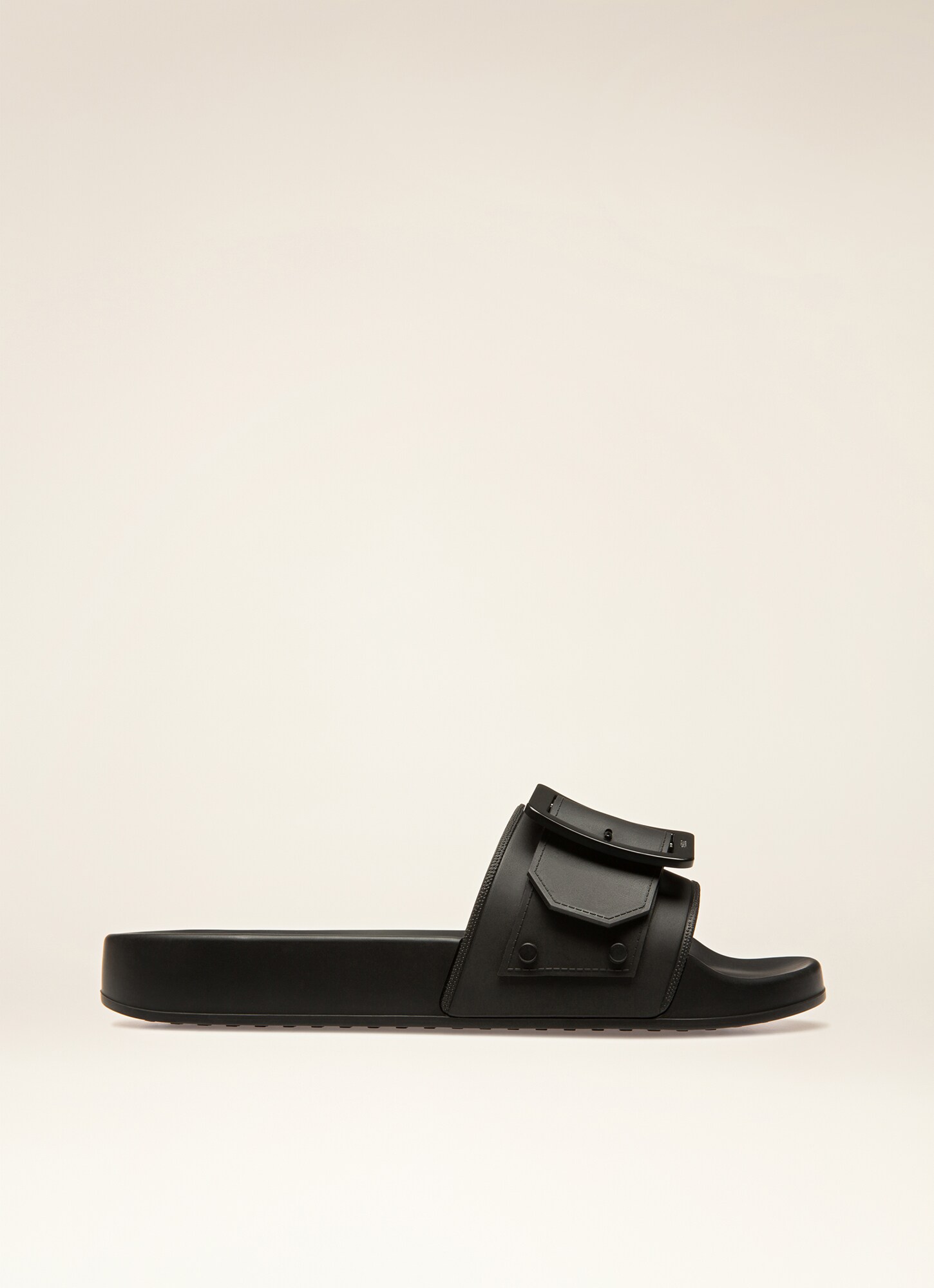 matte black gucci slides