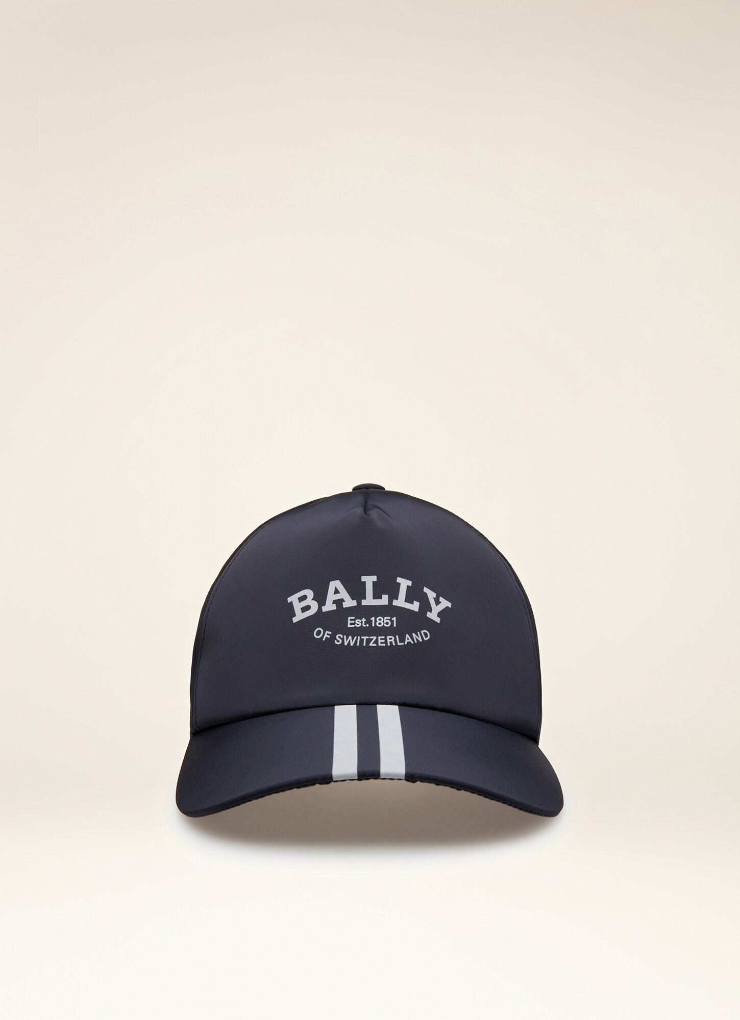 Logo Baseball Cap | Mens Hat | Navy Nylon | Bally