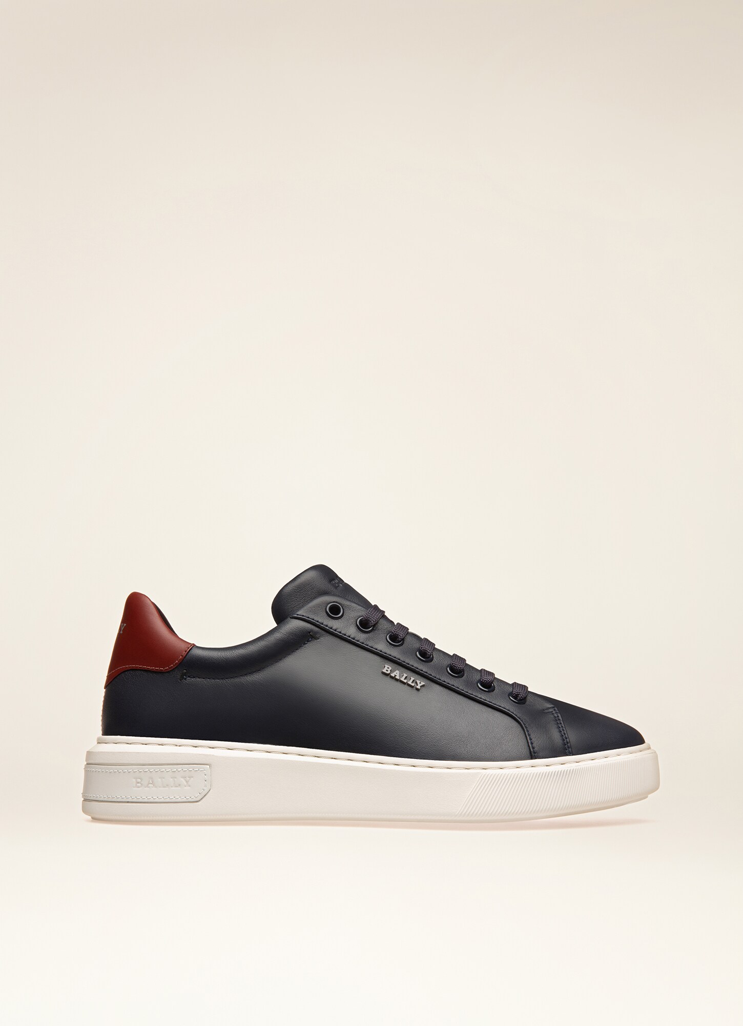 Miky | Mens Sneakers | Navy Leather | Bally